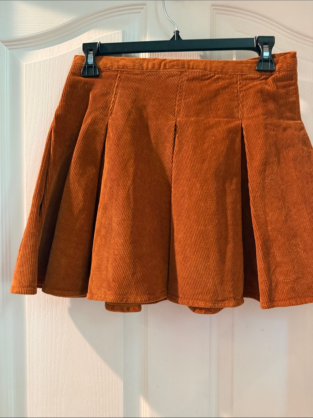 SO Corduroy Circle Skirt in Rust